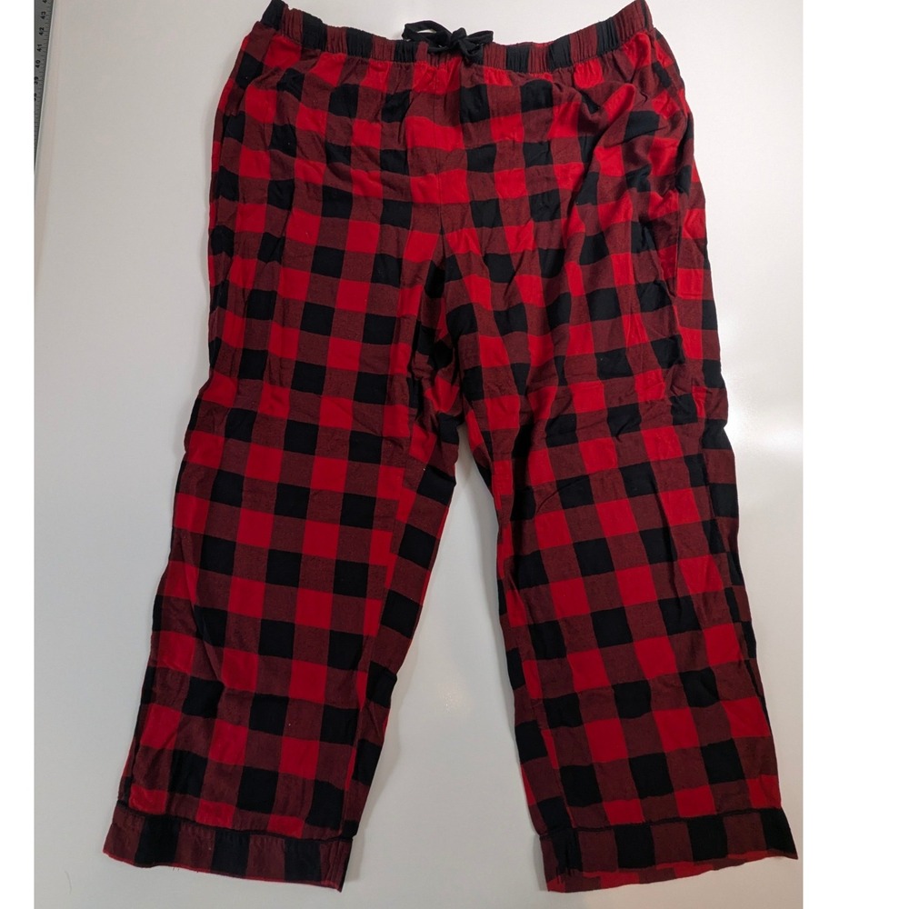 Wondershop Target Womens 2X Pajama Pants Red Black Buffalo Plaid Flannel Cotton